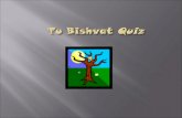 Tu Bishvat  Quiz