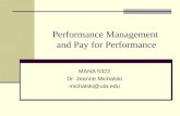 Performance Management  and Pay for Performance