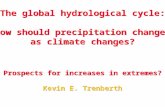 The global hydrological cycle: How should precipitation change  as climate changes?