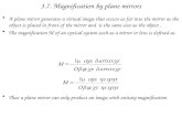 3.7. Magnification by plane mirrors