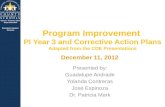 Program Improvement  PI Year 3 and Corrective Action Plans Adapted from the CDE Presentations