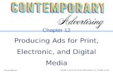 Chapter 12 Producing Ads for Print, Electronic, and Digital Media