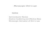 Microscopic Ohm’s Law