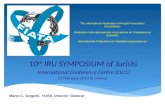 10 th  IRU SYMPOSIUM of Jurists  International Conference Centre (CICG)