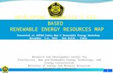 DEVELOPING INDONESIA’S GIS-BASED  RENEWABLE ENERGY RESOURCES MAP