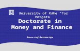 Doctorate in  Money and Finance