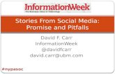 Stories From Social Media: Promise and Pitfalls