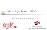 Valais Rye bread PDO