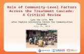 Role of Community-Level Factors Across the Treatment Cascade: A Critical Review
