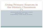 Using Primary Sources in the History Classroom