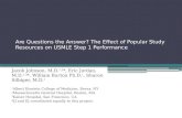 Are  Questions the Answer? The Effect of Popular Study Resources on USMLE Step 1 Performance