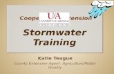 Katie Teague County Extension Agent- Agriculture/Water Quality