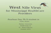 Pearlean  Day,  Ph.D  student in    Public Health Walden University PUBH 8165-10
