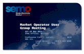 Market Operator User Group Meeting