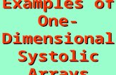 Examples of One-Dimensional Systolic Arrays
