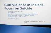 Gun Violence in Indiana Focus on Suicide