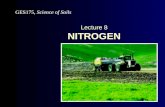 Lecture 8 NITROGEN
