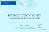 Introduction to  Git Using Windows & PowerShell