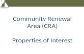 Community Renewal Area (CRA) Properties of Interest