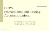 ECPS Instructional and Testing Accommodations