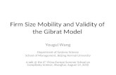 Firm Size Mobility and Validity of the Gibrat Model