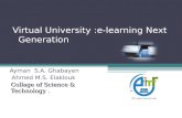 Virtual University :e-learning Next  Generation