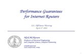 Performance Guarantees  for Internet Routers ISL Affiliates Meeting April 4 th  2002