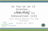 Investing in Innovation (i3)