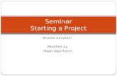 Seminar Starting a Project