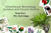 Greenhouse Technology  Syllabus and Course Outline