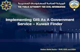 Implementing GIS As A Government  Service – Kuwait Finder