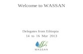 Welcome to WASSAN