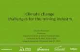 Climate  change challenges for the  mining industry