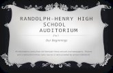 Randolph-Henry High School   Auditorium