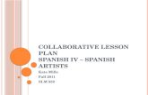 Collaborative Lesson Plan Spanish IV – Spanish Artists