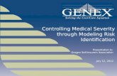 Controlling Medical  Severity through Modeling Risk Identification
