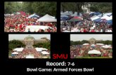 SMU Record:  7-6 Bowl Game: Armed Forces Bowl
