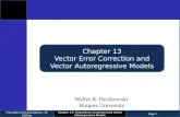 Chapter 13 Vector Error Correction and Vector Autoregressive Models