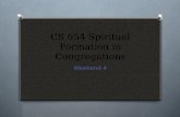 CS 654 Spiritual Formation in Congregations