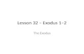 Lesson 32 â€“ Exodus 1â€“2