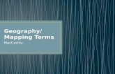 Geography/Mapping Terms