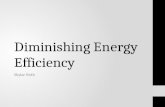 Diminishing Energy Efficiency