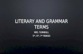 Literary and Grammar Terms