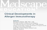 Clinical Developments in Allergen Immunotherapy