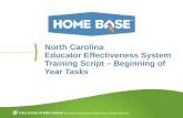 North Carolina Educator Effectiveness System Training Script – Beginning of  Year Tasks