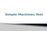 Simple Machines Test