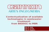 Contextualization of available technologies in wastewater treatment:  from BIODISC to MBR