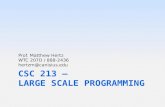 CSC 213 –  Large Scale Programming