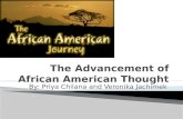 The Advancement of African American Thought