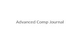 Advanced Comp Journal